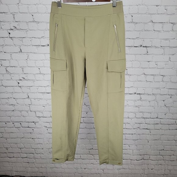 Athleta Pants - Athleta Green Athleisure Stretch High Rise Cargo Pockets Pants Size 4 (26x39)